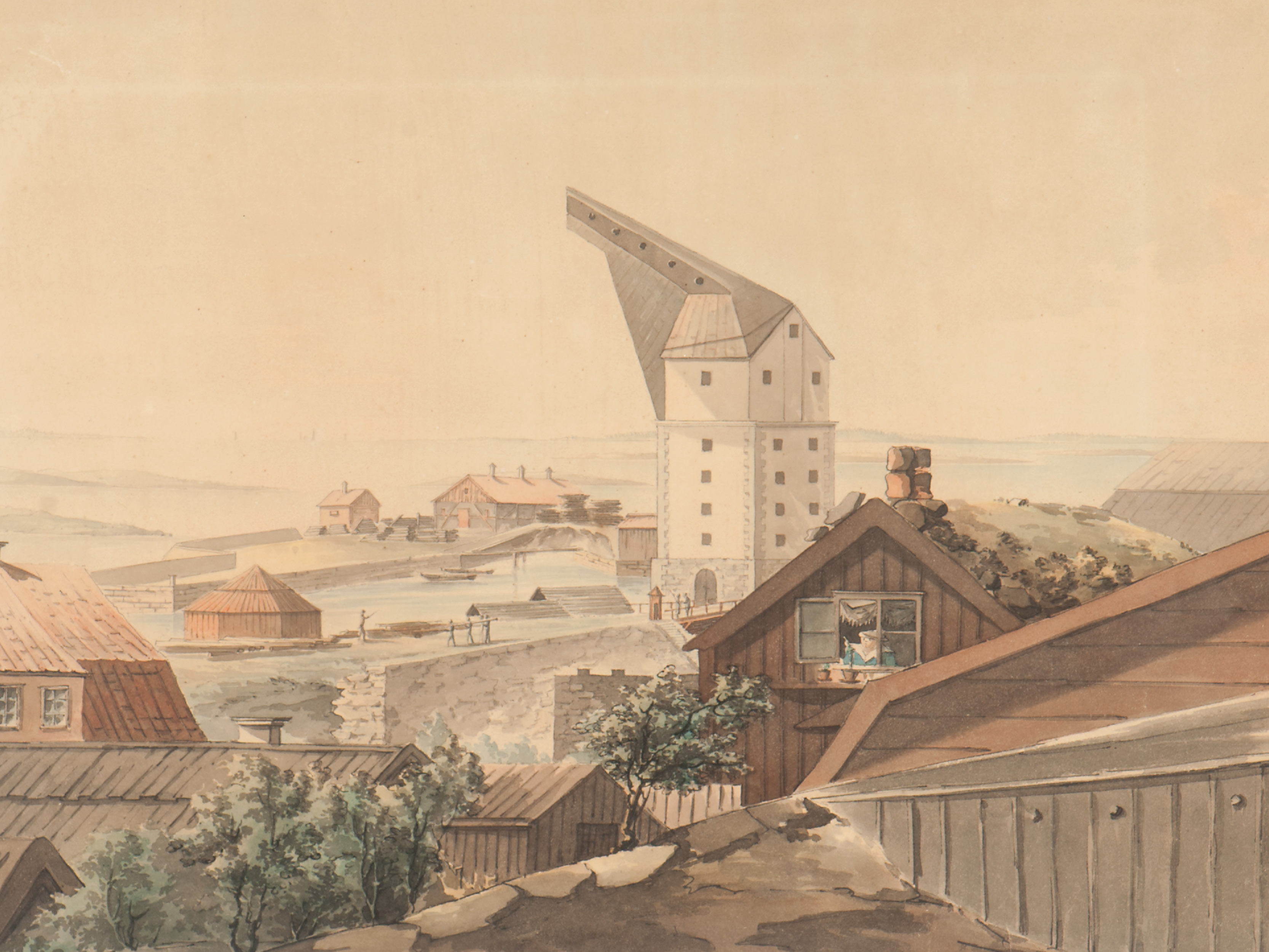 Karlskrona Naval Base - Lorenz Wilhelm Brandenburg, 1860 (Sjöhistoriska Museet)